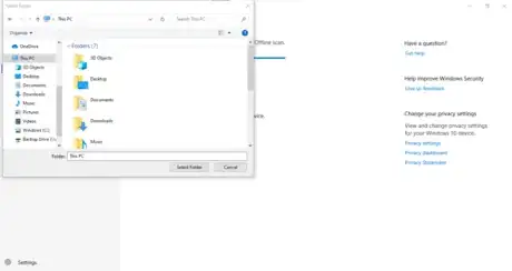 Image titled Microsoft Defender Custom Scan Select Folder.png