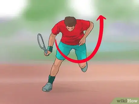 Image titled Hit a Tweener in Tennis Step 7