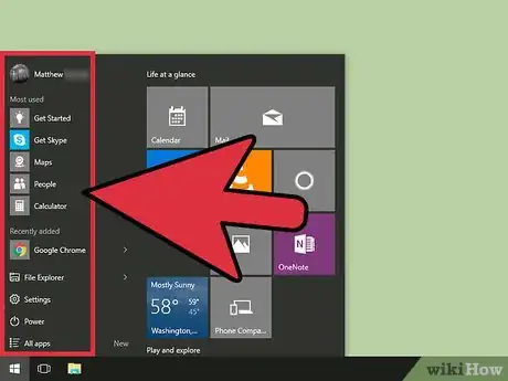 Image titled Use the Windows 10 Start Menu Step 2