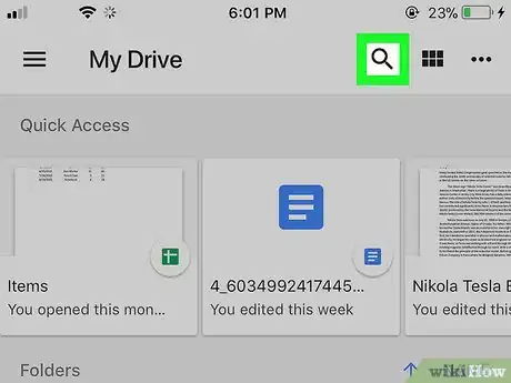 Image titled Search Within a Folder on Google Drive on iPhone or iPad Step 2