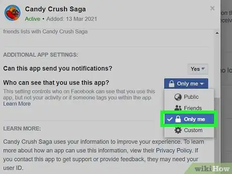Image titled Stop Candy Crush from Posting to Facebook Step 17