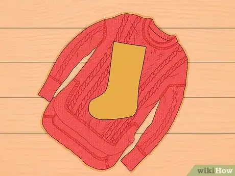 Image titled Make Christmas Stockings from Sweaters Step 3