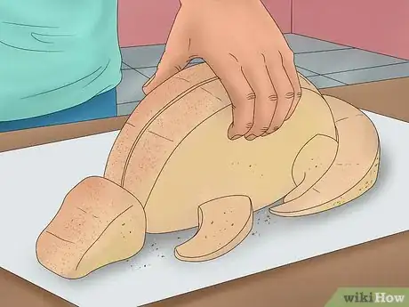 Image titled Make a 3D Dinosaur Birthday Cake Step 9