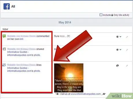 Image titled Use the Facebook Activity Log Page Step 4