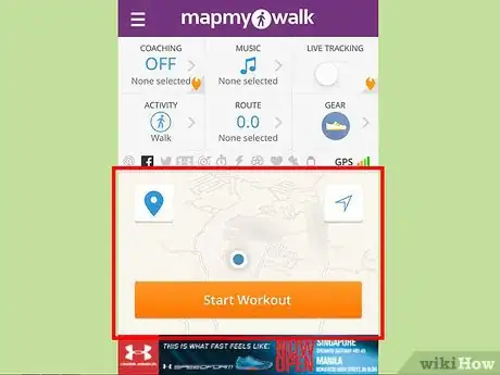 Image titled Map a Walk with the MapMyWalk App on an iPhone Step 3