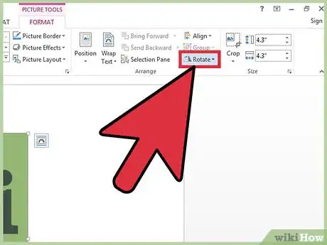 Image titled Rotate Images in Microsoft Word Step 7