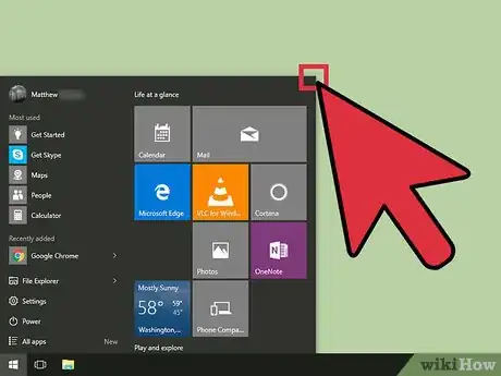 Image titled Use the Windows 10 Start Menu Step 4
