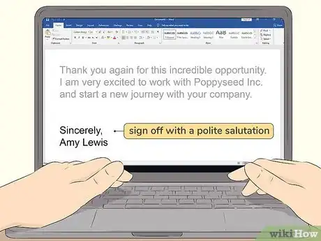 Image titled Write a Job Acceptance Letter Step 9