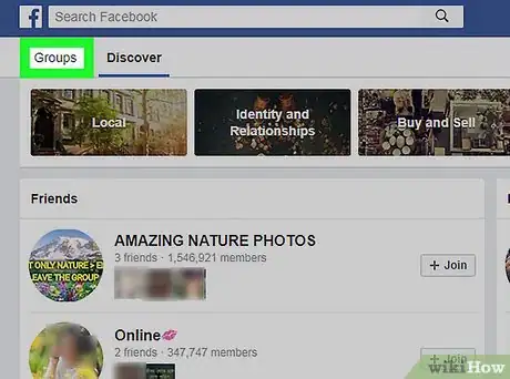 Image titled Organize Facebook Groups on a PC or Mac Step 3
