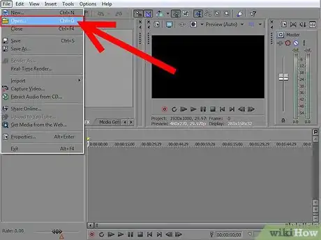 Image titled Save a Project in Youtube Format on Sony Vegas Step 1