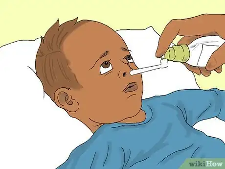 Image titled Help a Baby with a Runny Nose Step 1
