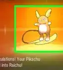 Evolve Pichu in Pokemon Sun and Moon