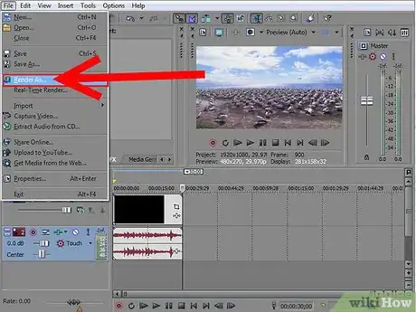 Image titled Save a Project in Youtube Format on Sony Vegas Step 2