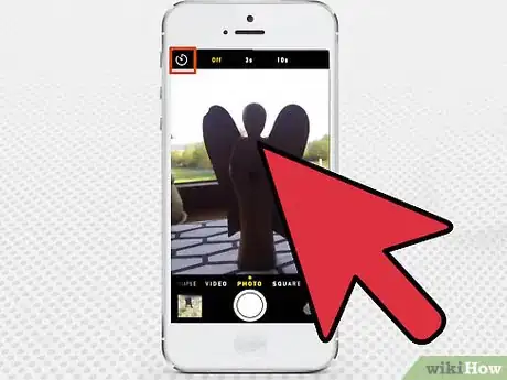 Image titled Set a Timer on the iPhone Camera Step 3