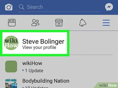 Image titled View As on Facebook App on Android Step 3