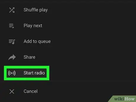 Image titled Make Radio Stations on YouTube Music on iPhone or iPad Step 6