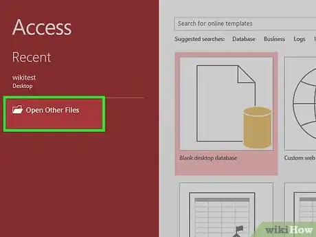 Image titled Open an Access Database in Exclusive Mode in Access 2013 Step 2