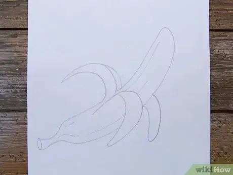 Image titled Draw a Peeled Banana Step 7