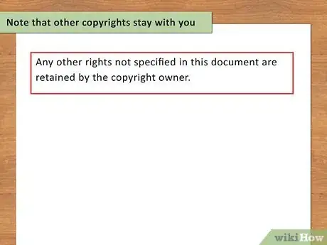 Image titled Write a Copyright Release Step 11