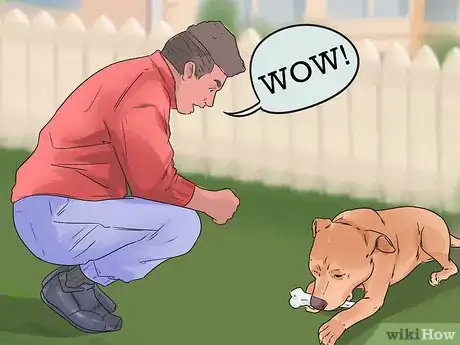 Image titled Help a Reactive Dog Relax Around Food Step 3