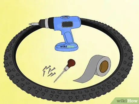 Image titled Convert Bicycle Tires Into Studded Snow Tires Step 1