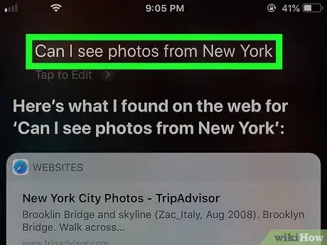 Image titled Search Photos Using Siri on iPhone Step 3