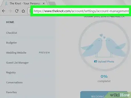 Image titled Delete an Account on the Knot Step 3