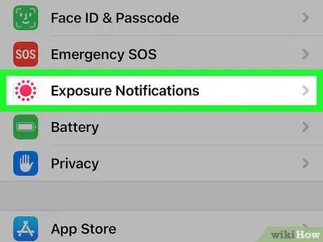 Image titled Set Up COVID 19 Exposure Notifications on iPhone Step 2