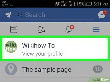 Image titled Make Facebook Pictures Private on Android Step 3