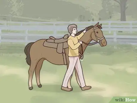 Image titled Get Your Horse to Stand Still for Mounting Step 1