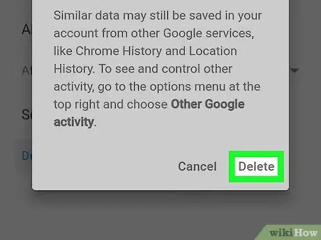 Image titled Clear Google Search History on Android Step 11
