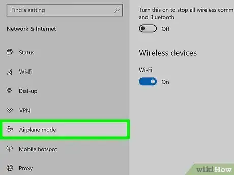 Image titled Enable Airplane Mode in Windows 10 Step 7