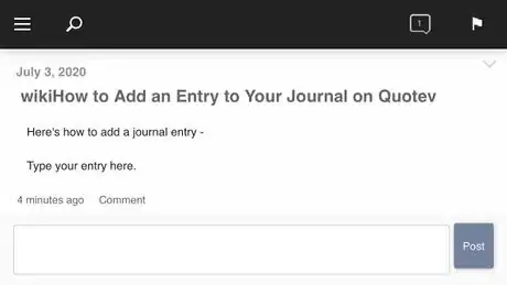 Image titled Add an Entry to Your Journal on Quotev Step 9.png