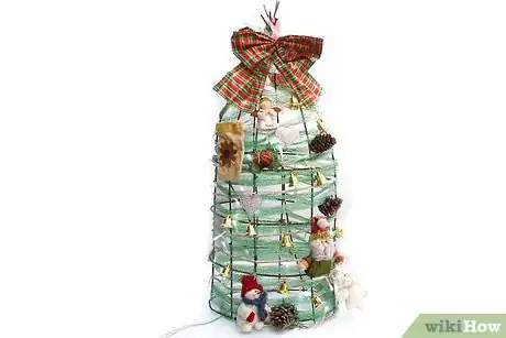 Image titled Make a Tomato Cage Christmas Tree Step 14