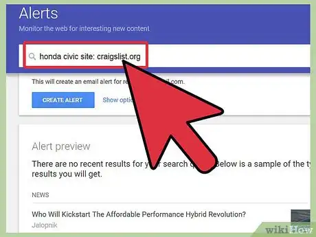 Image titled Set up a Google Alert for Craigslist Step 4