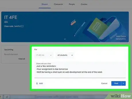 Image titled Use Google Classroom Step 5