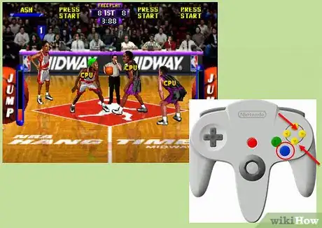 Image titled Play NBA Hangtime on Nintendo 64 Step 4