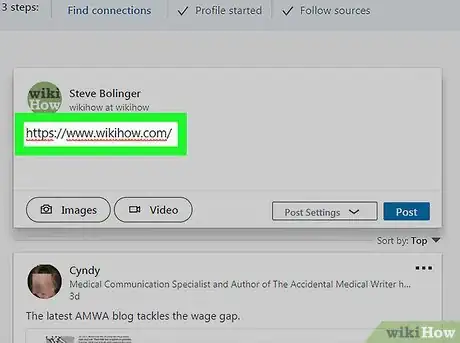 Image titled Post Something on LinkedIn on PC or Mac Step 3