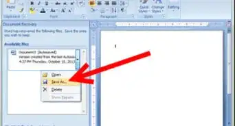 Set up Autosave on Microsoft Word 2007
