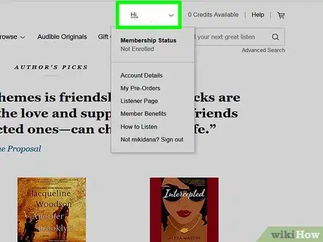 Image titled Get Audible Credits on PC or Mac Step 3