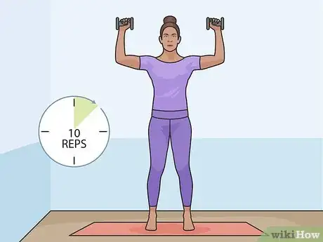 Image titled Do a Dumbbell Military Press Step 10