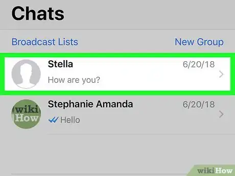 Image titled Find People's Location on WhatsApp on iPhone or iPad Step 2