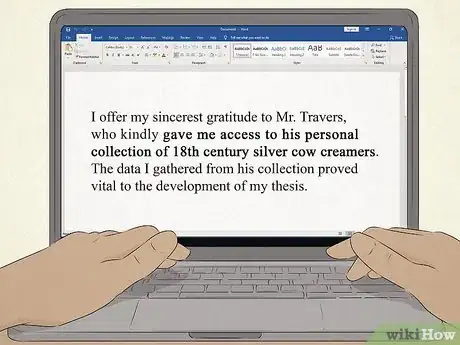 Image titled Write Acknowledgements in a Dissertation Step 8