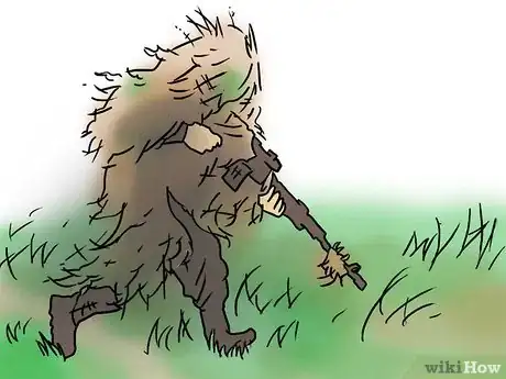 Image titled Stalk With a Ghillie (3D Camouflage) Suit Step 18