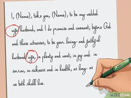 Image titled Write Same Sex Marriage Vows Step 11