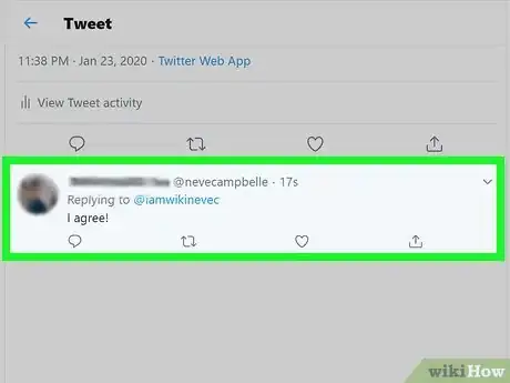 Image titled Hide a Reply on Twitter Step 2