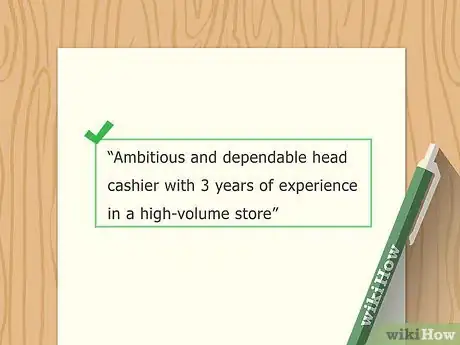 Image titled Put Cashier Experience on a Resume Step 2