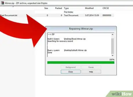 Image titled Use Winrar to Fix Corrupted RAR and ZIP Archives Step 9