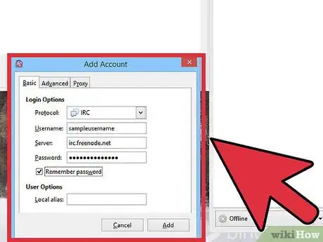 Image titled Automatically Join an IRC Channel in Pidgin Step 3