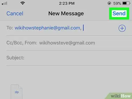 Image titled Send Zip Files on iPhone or iPad Step 8